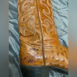 Tony Lama | Shoes | Vintage Ostrich Tony Lama Cowboy Boots 